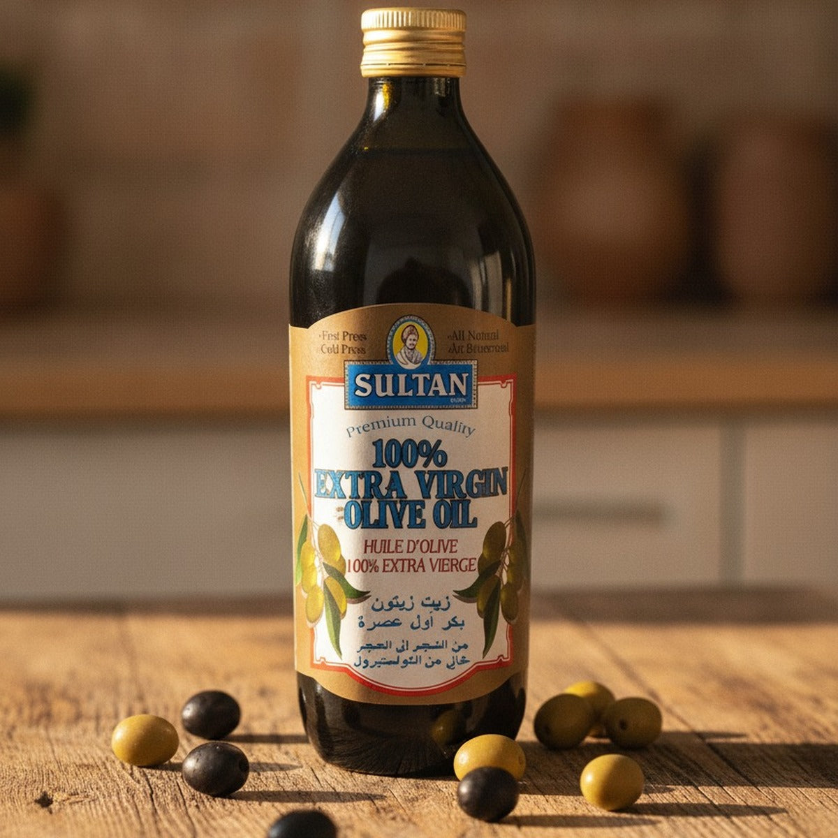 Authentic Olive Oil 16 oz First Cold Press Middle Eastern Gold — lifestyle 1