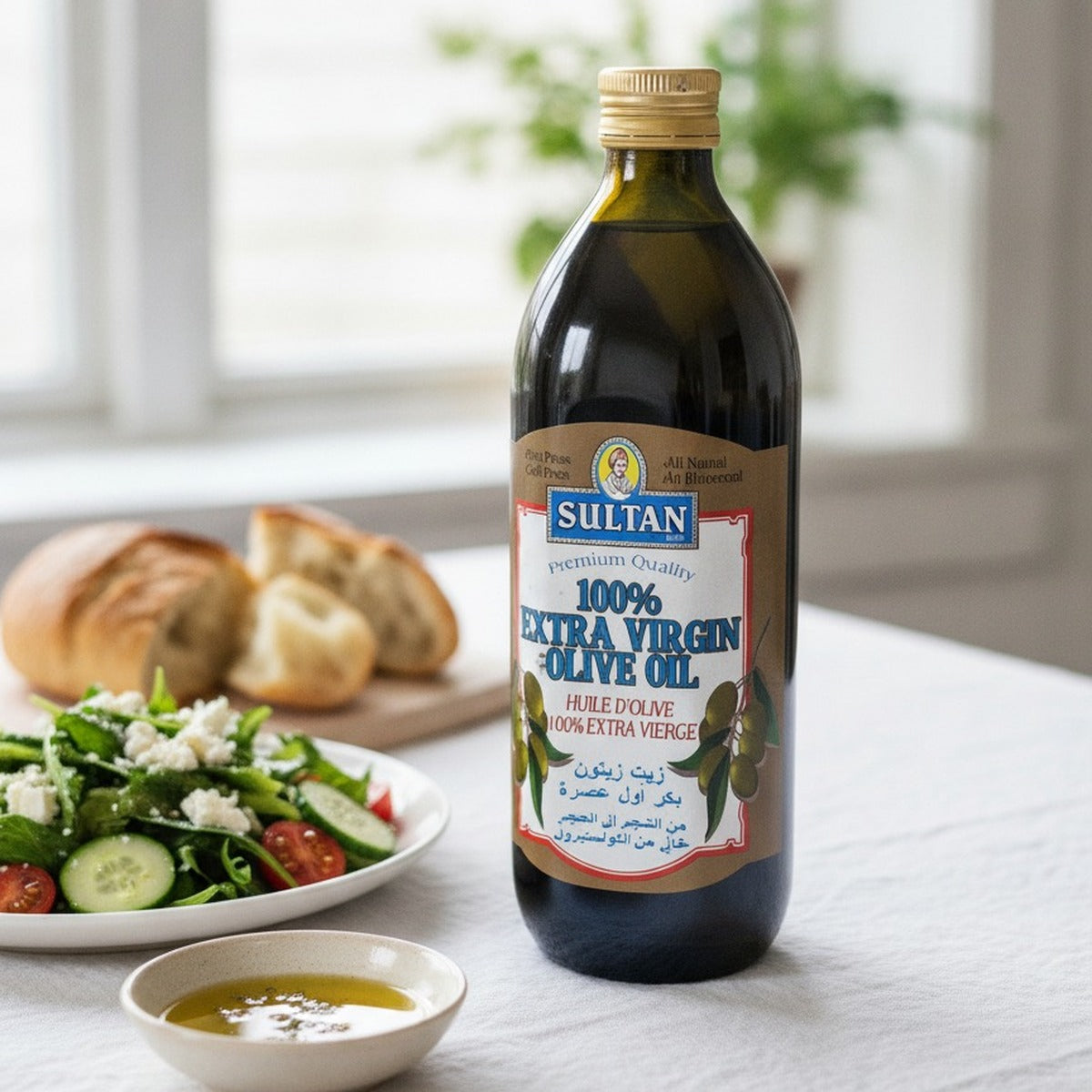 Authentic Olive Oil 16 oz First Cold Press Middle Eastern Gold — lifestyle 3