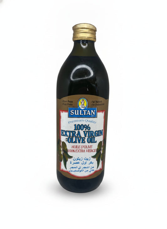 Authentic Olive Oil 1L First Cold Press Middle Eastern Gold — front view