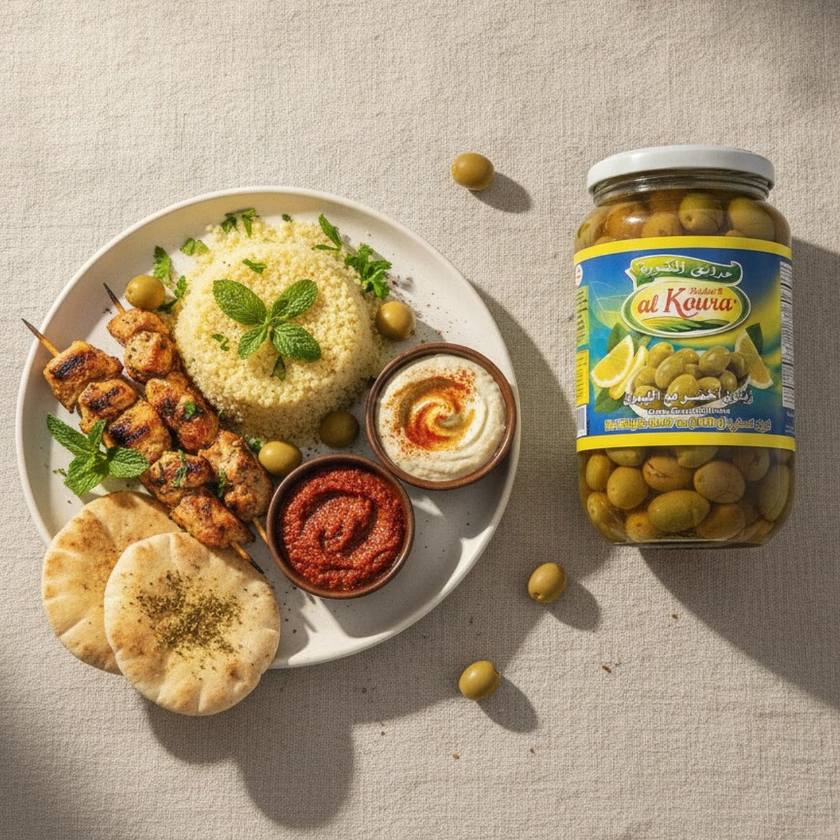 Al Koura Green Olives with Lemon - 1000g — lifestyle 2