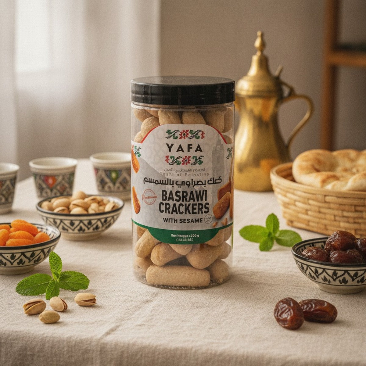 YAFA Basrawi Crackers (Sesame) - 350g — lifestyle 2