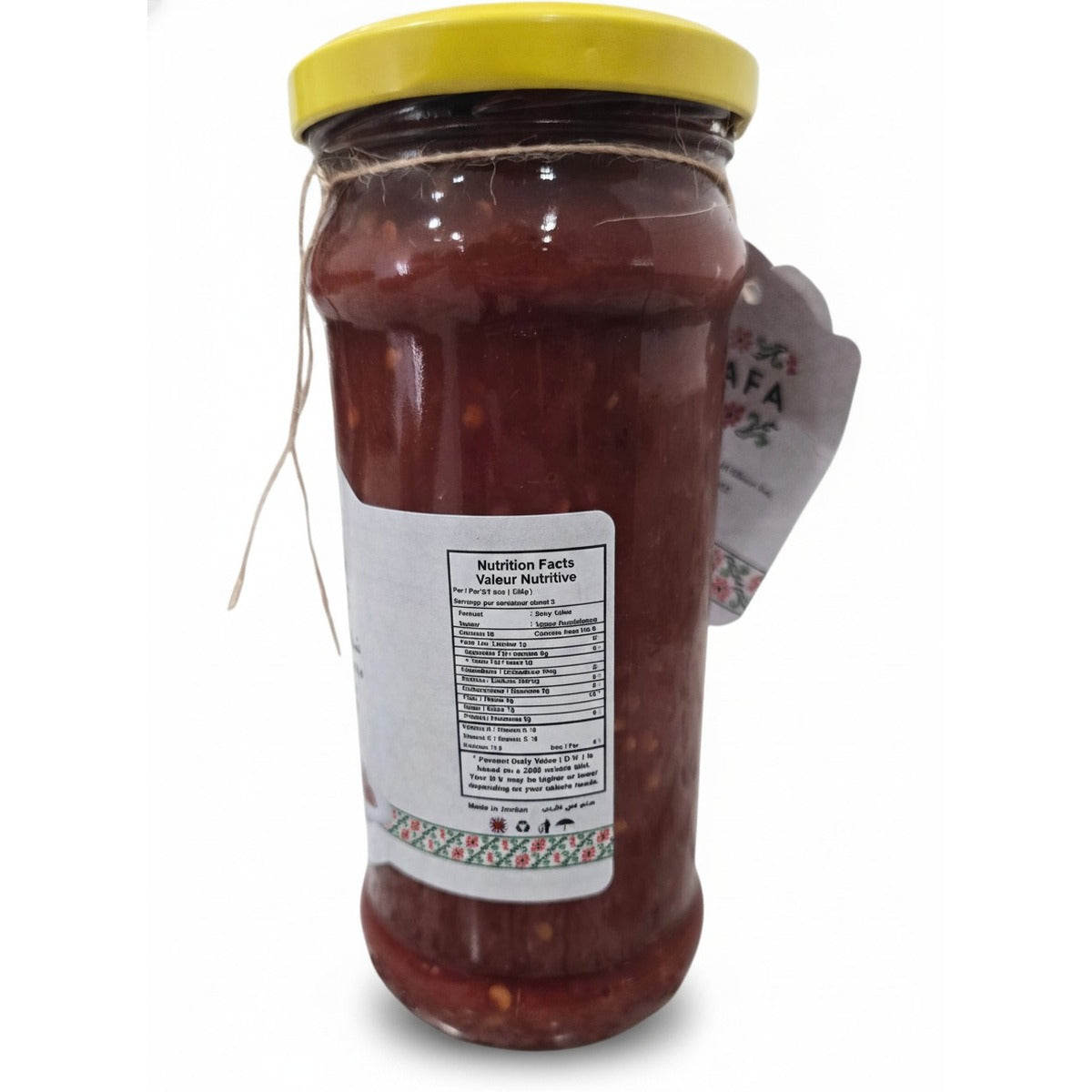 YAFA Red Chili Paste - 370g — back view