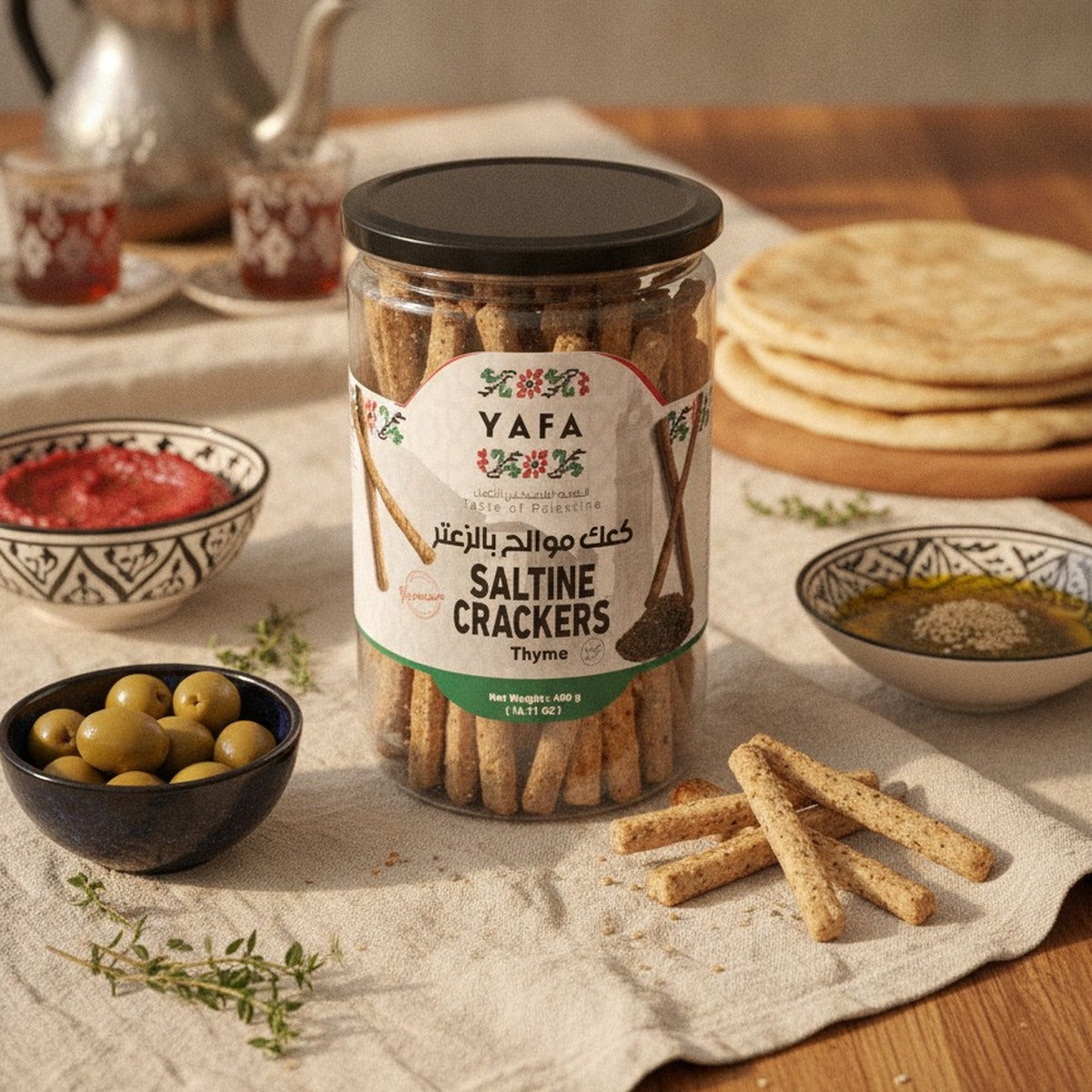 YAFA Saltine Crackers (Thyme) - 400g — lifestyle 2