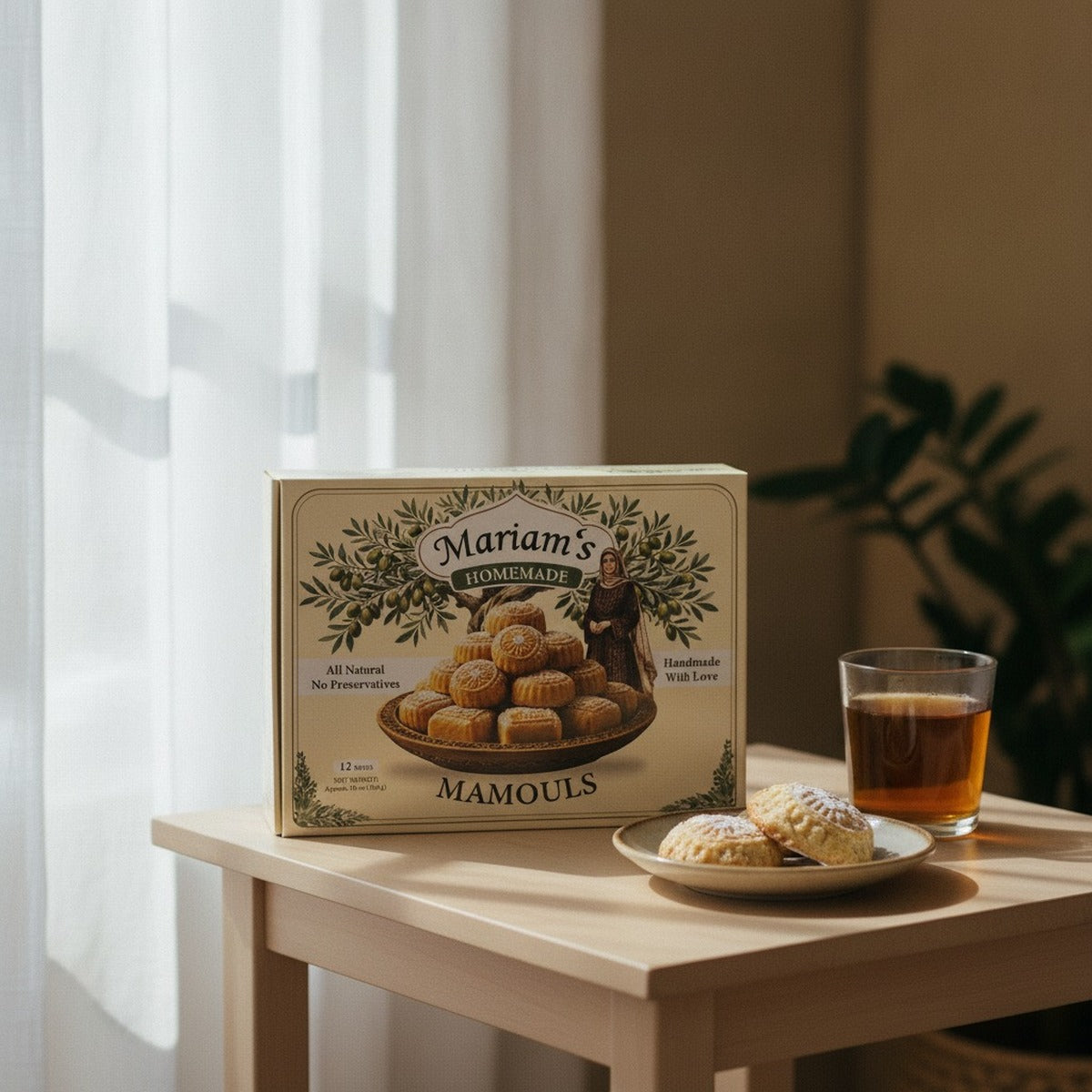 Mariam's Famous Mamoul 12ct — afternoon tea by the window