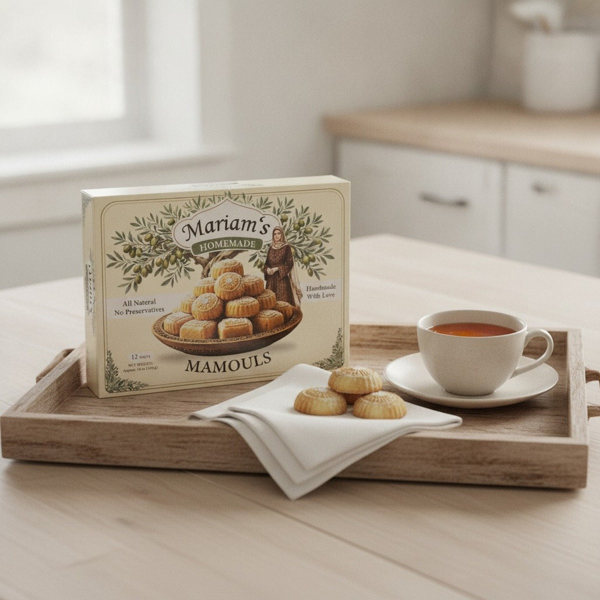 Mariam's Famous Mamoul 12ct — on the morning tray