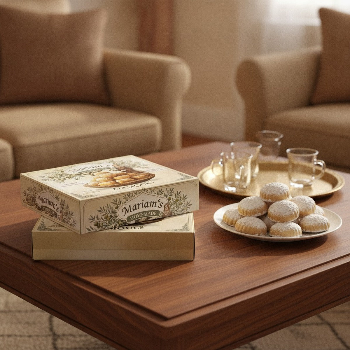 Mariam's Famous Mamoul 24ct — two boxes for the family visit