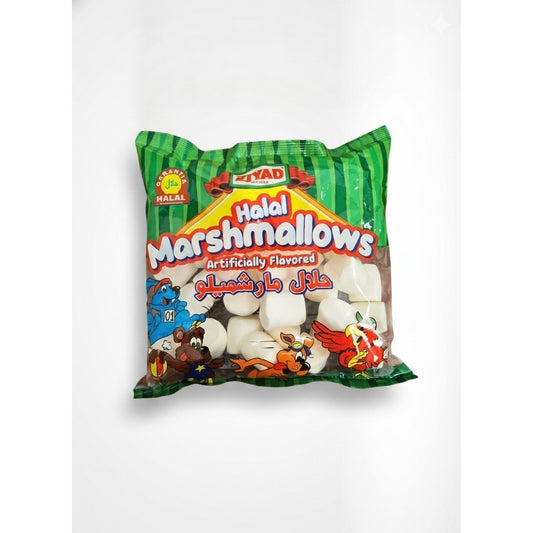 Halal Marshmallows Large – Ziyad Soft & Fluffy Halal Certified Marshmallows — front view