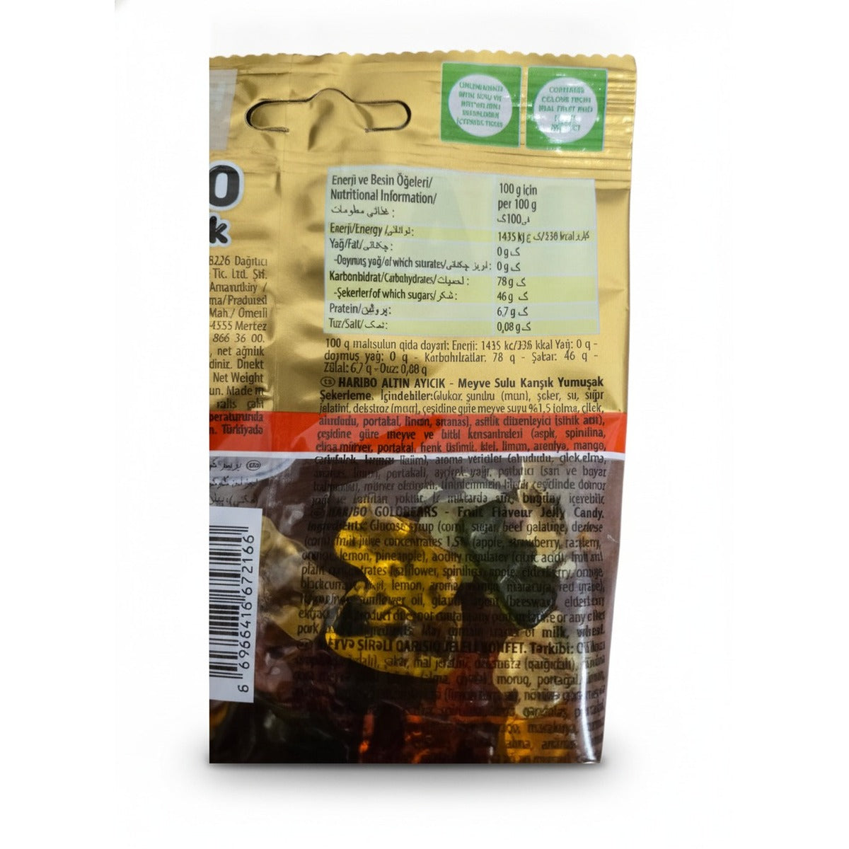 Haribo Altin Ayicik Gold Bears – KankaBoy (80g) — back view
