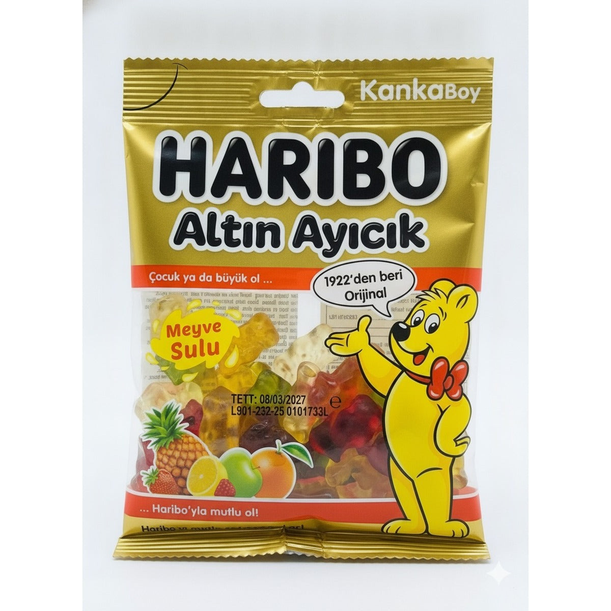 Haribo Altin Ayicik Gold Bears – KankaBoy (80g) — front view