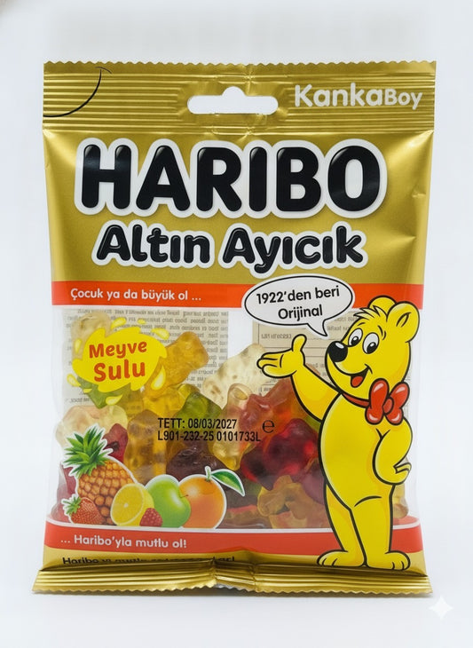 Haribo Altin Ayicik Gold Bears – KankaBoy (80g) — front view
