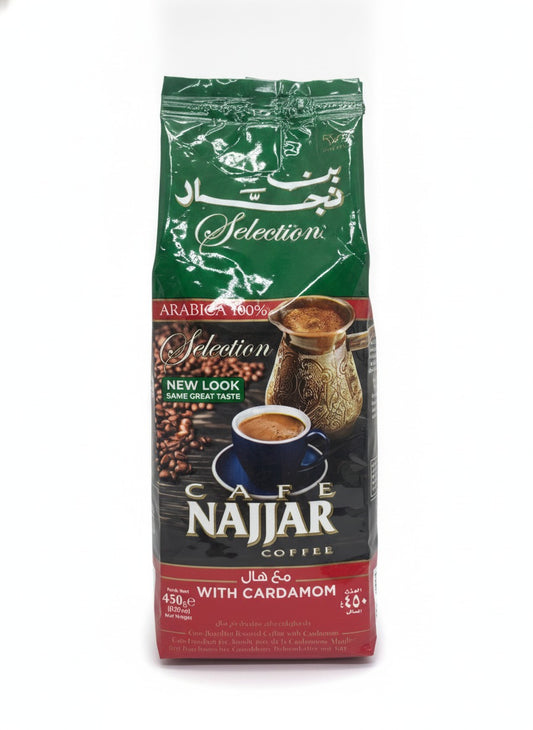 Najjar Premium Arabic Coffee with Cardamom 15.87oz — front view