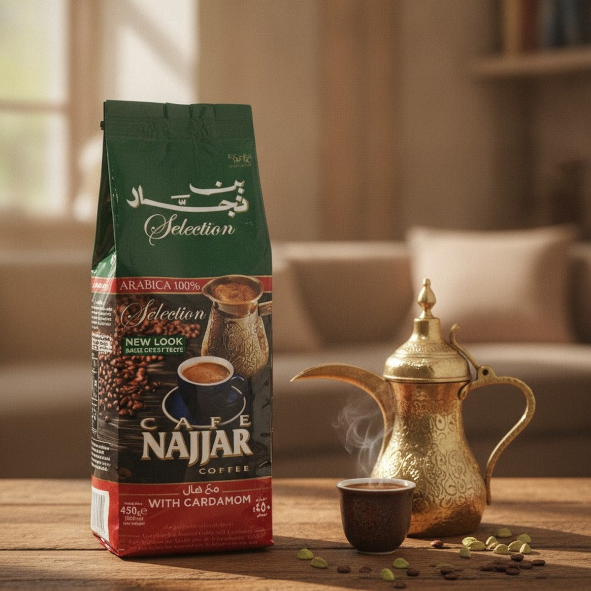 Najjar Premium Arabic Coffee with Cardamom 15.87oz — lifestyle 2
