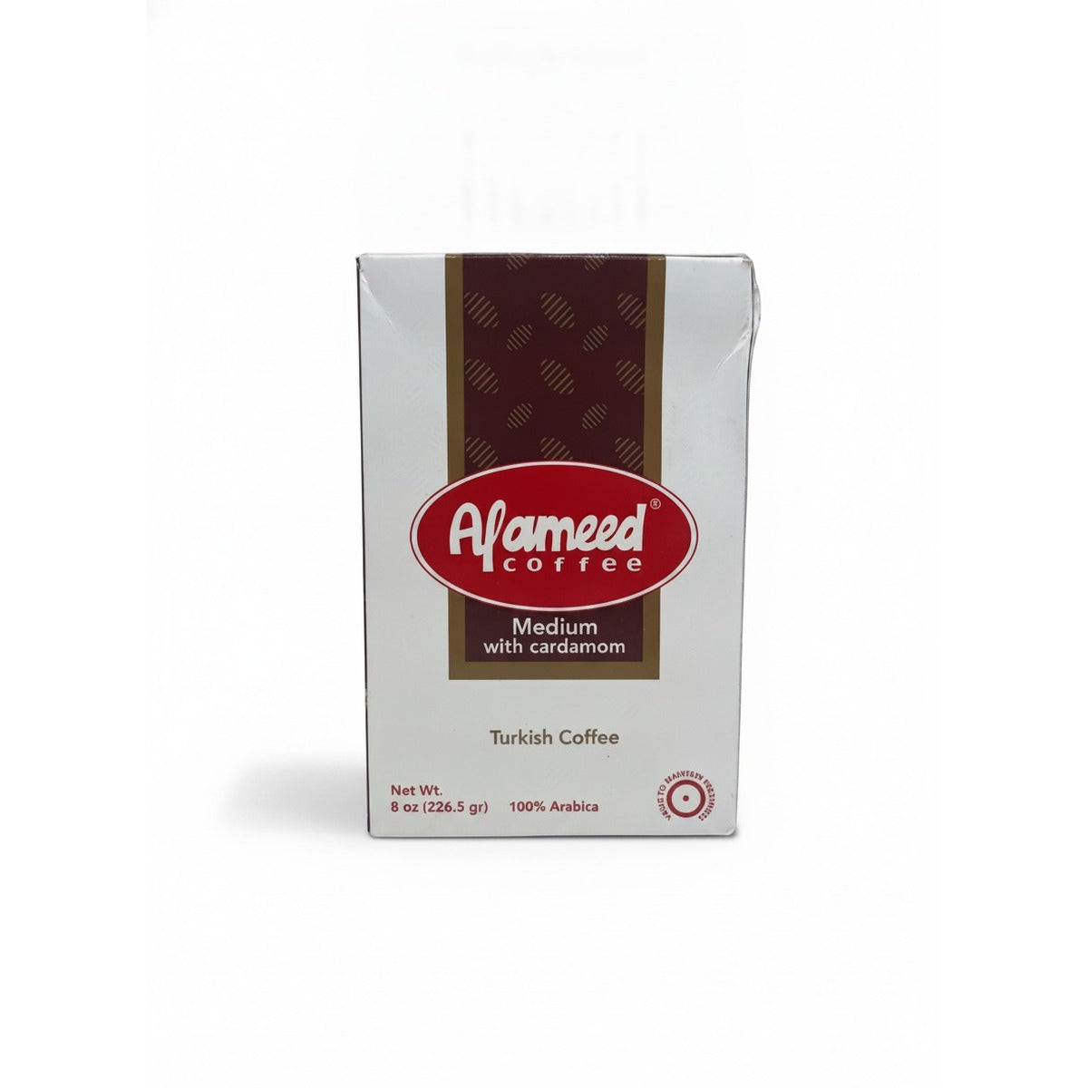 Al Ameed Turkish Coffee with Cardamom 8oz — front view