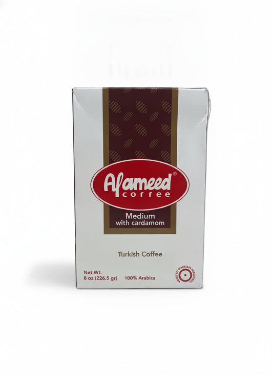 Al Ameed Turkish Coffee with Cardamom 8oz — front view