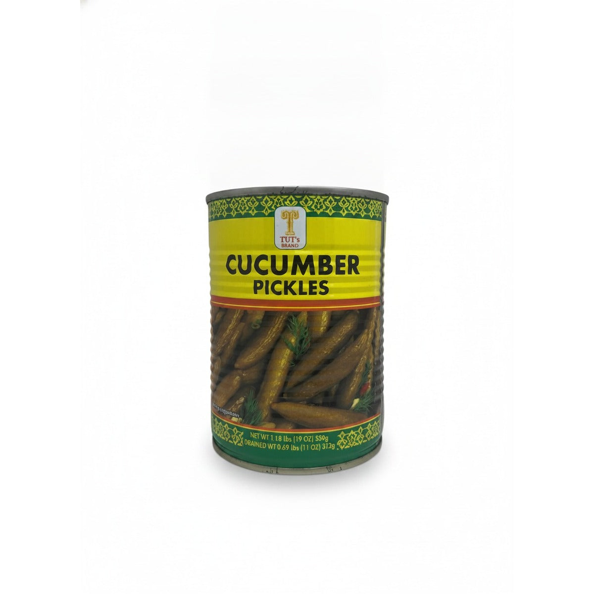 Tut's Cucumber Pickles 19oz — front view