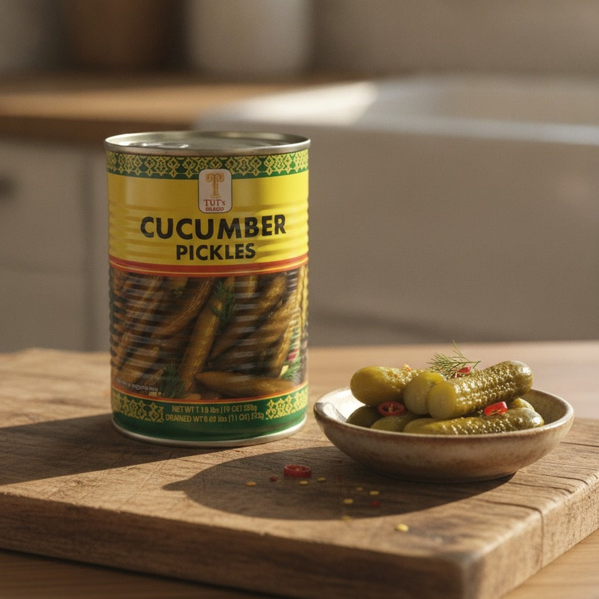Tut's Cucumber Pickles 19oz — lifestyle 1