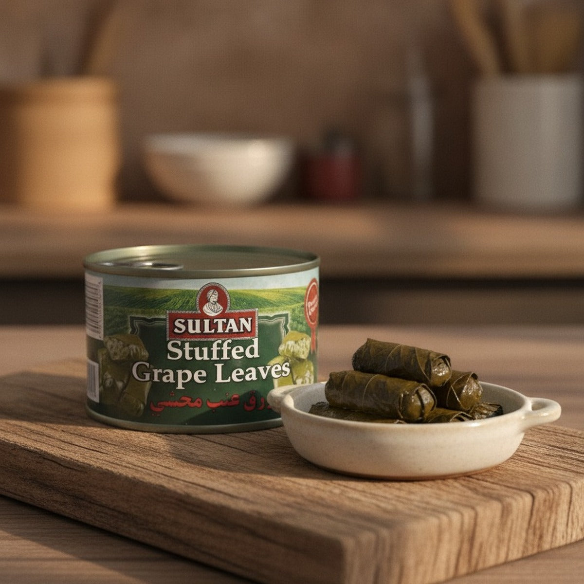Sultán Stuffed Grape Leaves 14oz — lifestyle 1