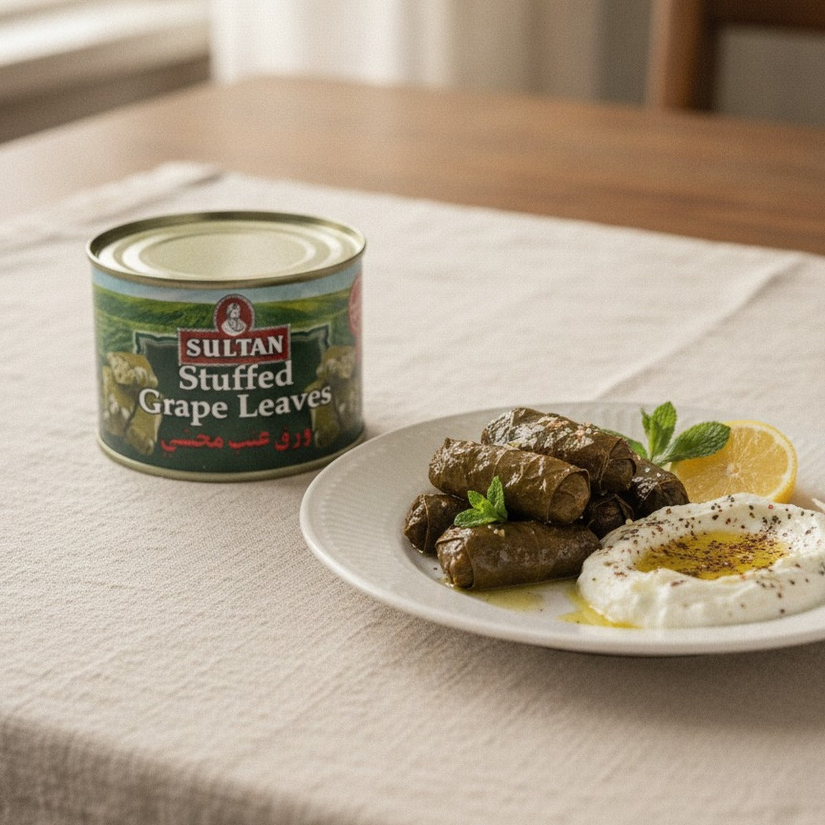 Sultán Stuffed Grape Leaves 14oz — lifestyle 2