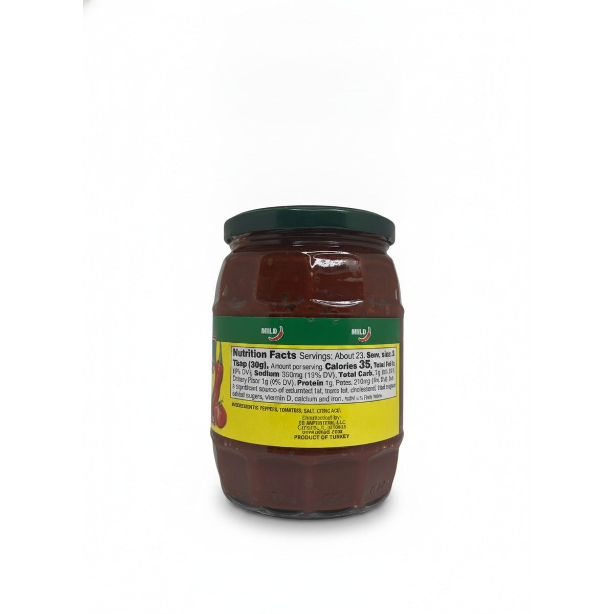 Ziyad Mild Pepper Paste 24oz — back view