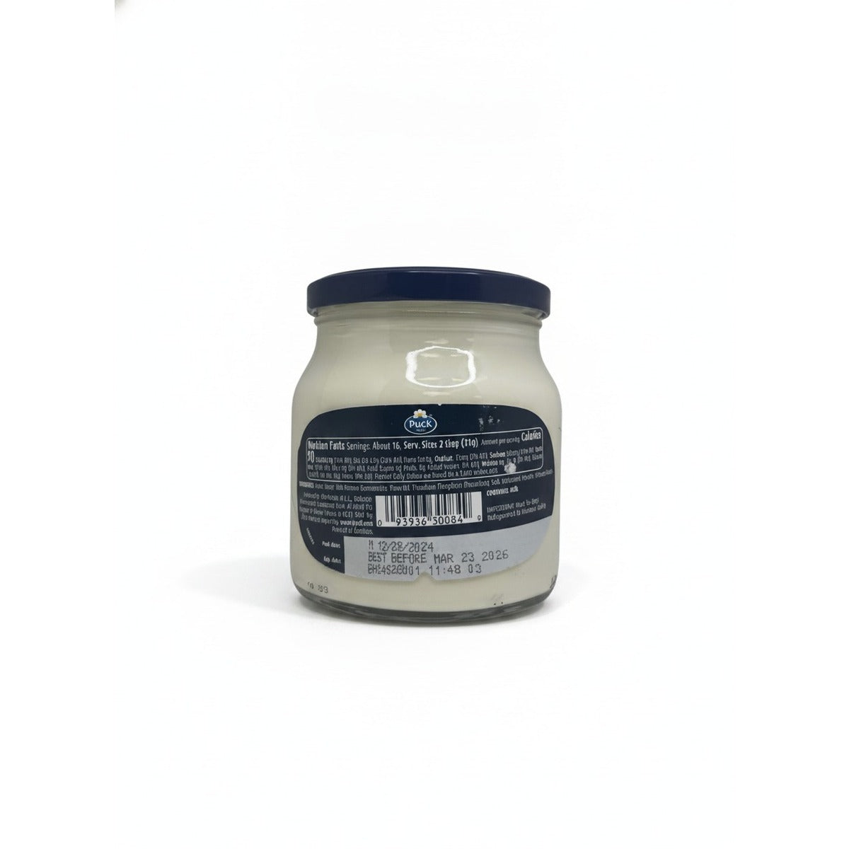Puck Creamy Cheese Spread 17.6oz — back view
