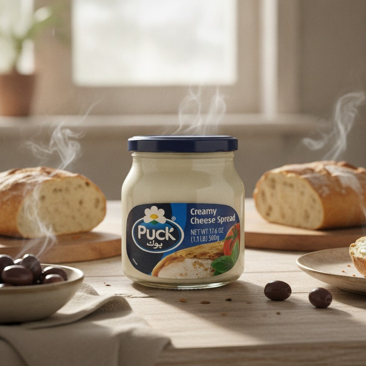Puck Creamy Cheese Spread 17.6oz — lifestyle 1