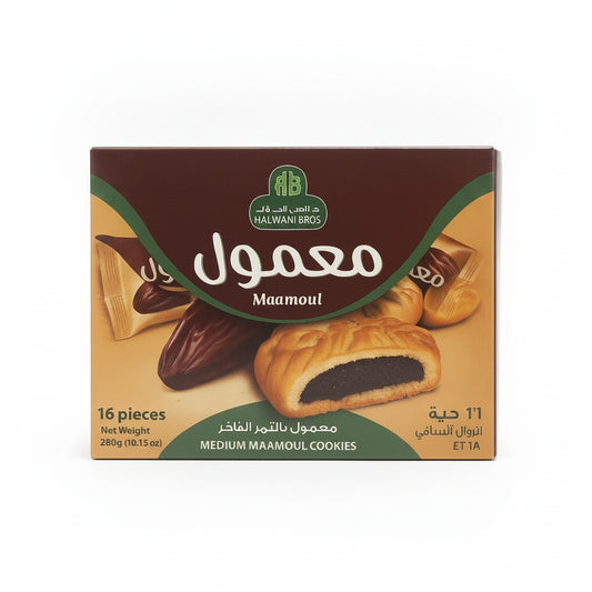 Maamoul Cookies by Halwani Brothers 16 units — front view