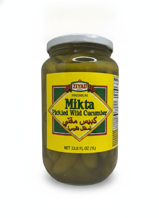 Ziyad Mitka Pickled Wild Cucumbers 33.8oz — front view