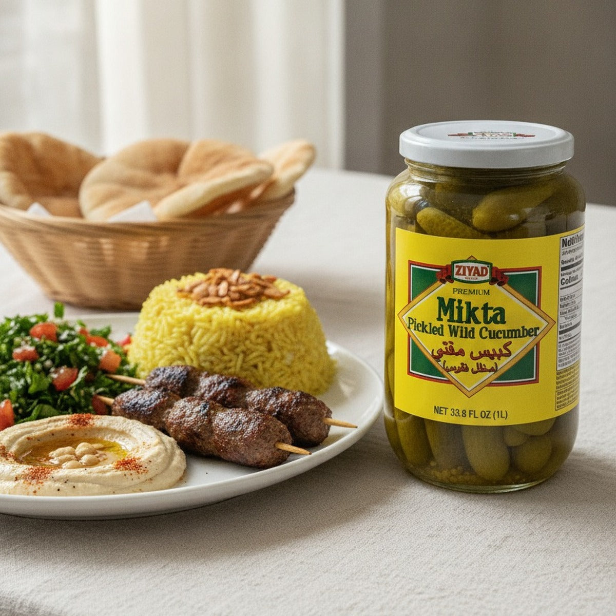 Ziyad Mitka Pickled Wild Cucumbers 33.8oz — lifestyle 2
