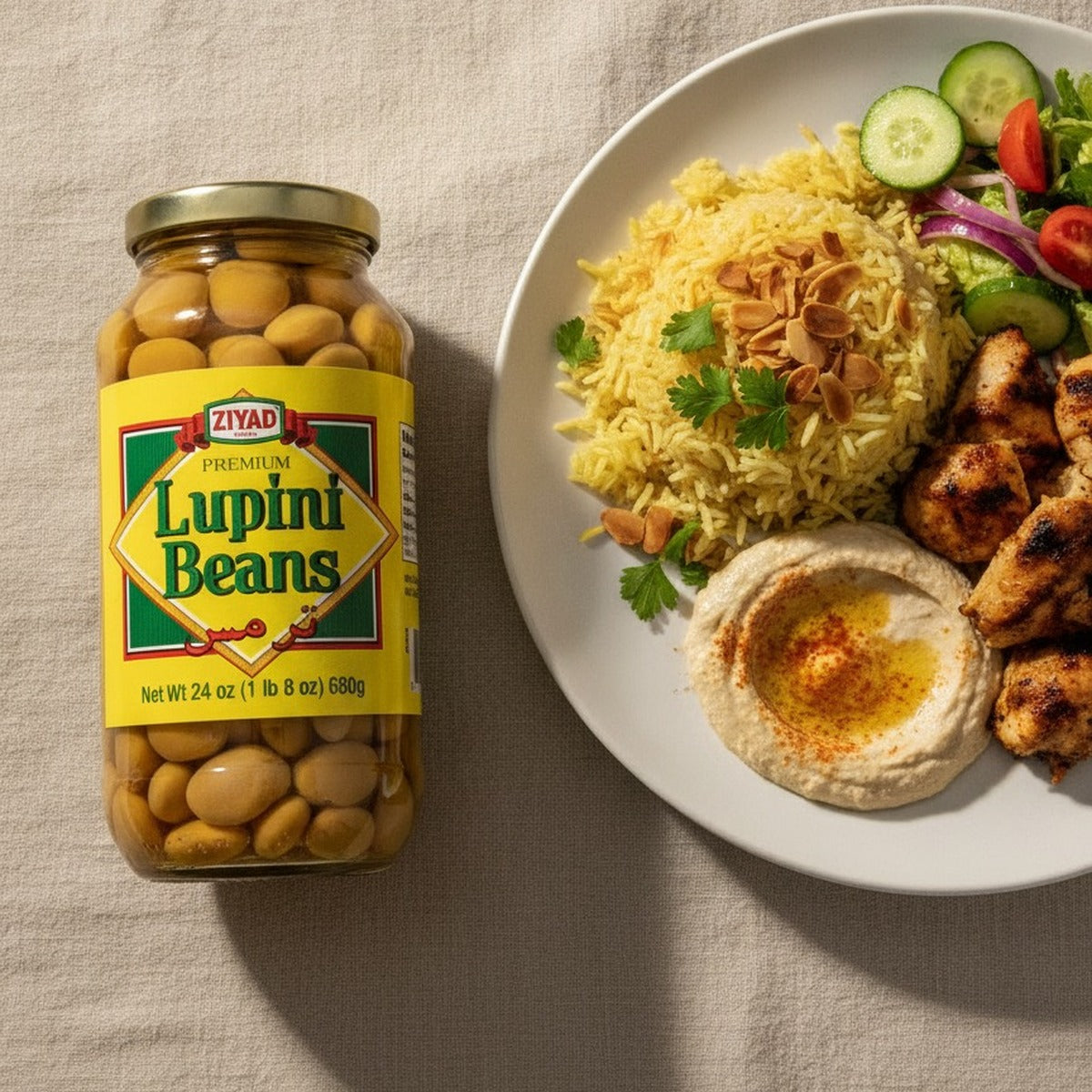 Ziyad Lupini Beans Turmous 24oz — lifestyle 2