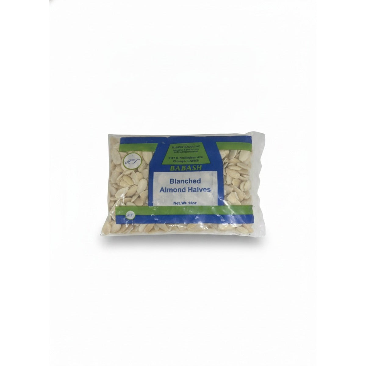 Babash Sliced Almonds Split  12oz (update pic) — front view