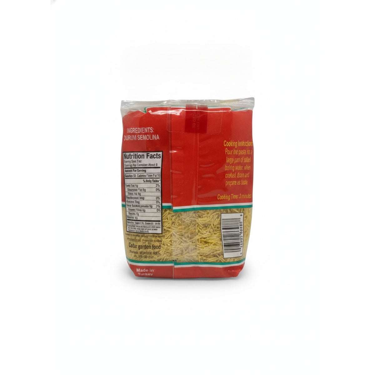 Mawassem Vermicelli — back view