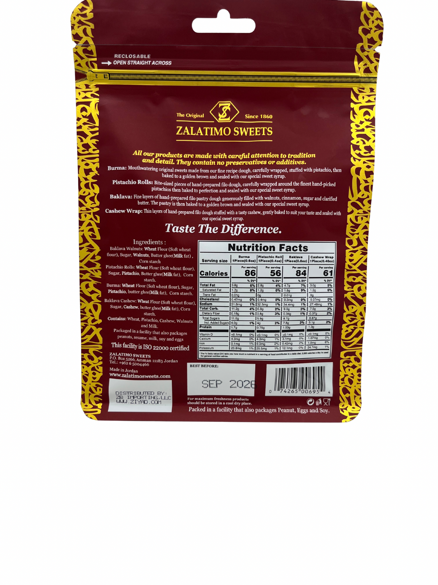 Zalatimo Baklava Pouch