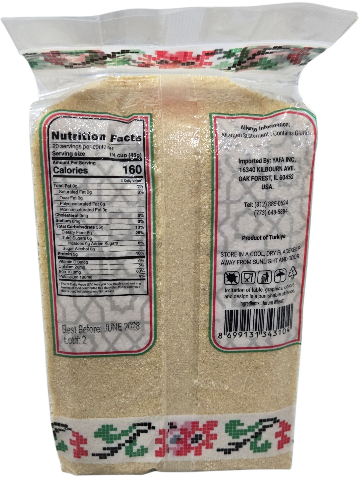 YAFA Semolina Coarse - 908g