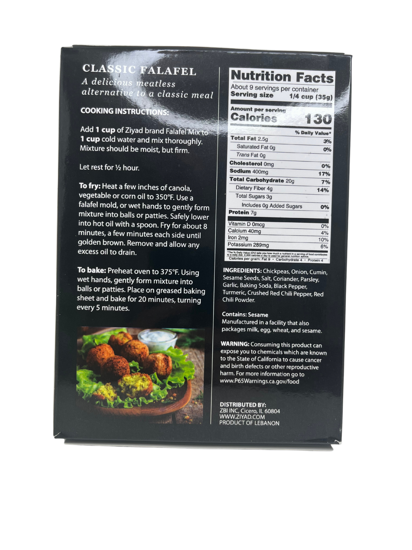 Ziyad Falafel Mix 12oz