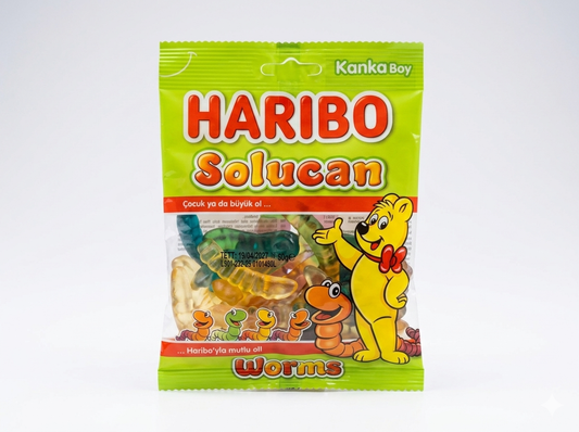 Haribo Gummy Worms 80g – دود هاريبو حلوى