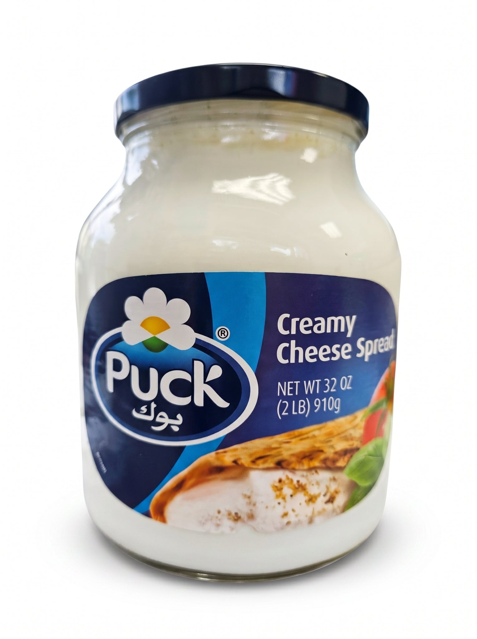 Puck creamy cheese spread 32 oz glass jar